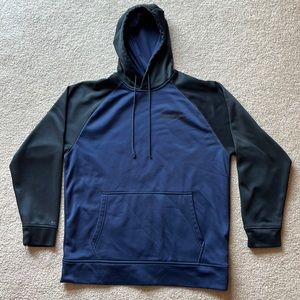 Under Armour Mens Medium Navy and Charcoal Hooded Sweatshirt